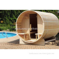 high quality stylish dry sauna and easy installation barrel sauna room for sales